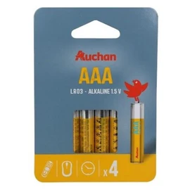 Lot de 4 piles alcalines standard AAA