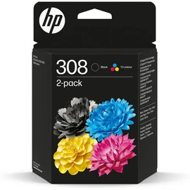 308 Pack 2 Cartouches d'encres - Couleurs et Noir