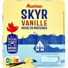 Skyr à la vanille 0% MG (4x100g)