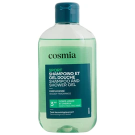 Shampoing et gel douche sport 3en1 parfum boisé (250ml)