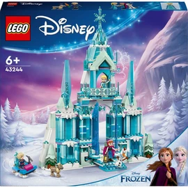 Disney 43244 - Le Palais de Glace d'Elsa, Jouet de Construction, avec Château et Mini-poupées Elsa et Anna, Cadeau Amusant