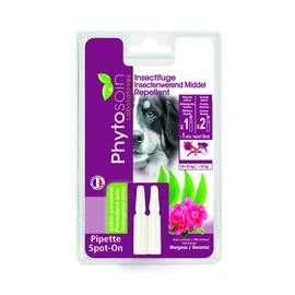 Pipettes insectifuges pour moyen et grand chiens +10kg aux extraits de margosa et au géraniol (x2)