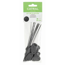 Kit de fixation - 26 pcs - Pour brise-vue Anthracite