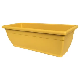 Jardinière plastique L60xH20 cm moutarde