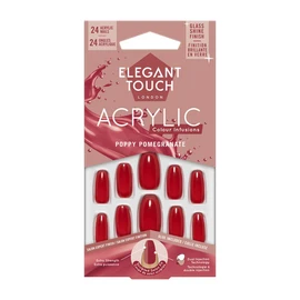 Faux ongles acrylic poppy pomegranate (x24)