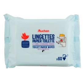 Lingettes papier toilette à l'huile d'amande douce (x60)