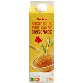 Sucre roux pure canne cassonade (750g)