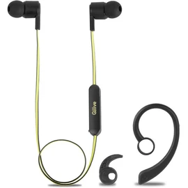 Écouteurs Q1668 Sport Bluetooth Noir et Jaune réflectif