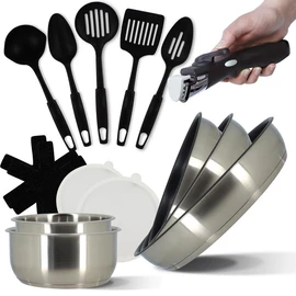 Set Batterie de casseroles et Ustensiles AMO TFSI IRIS 15 pièces