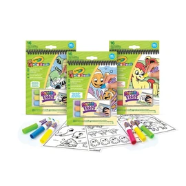 Cahier d'activité Crayola + 3 feutres couleur pop
