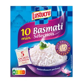 Riz basmati en sachet cuisson prêt en 10min (450g)