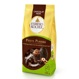 Oeufs au chocolat noir fourré aux éclats de noisettes (126g)