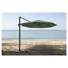 Parasol déporté rond - Aluminium et polyester - Kaki - D3m - TOBAGO ECO