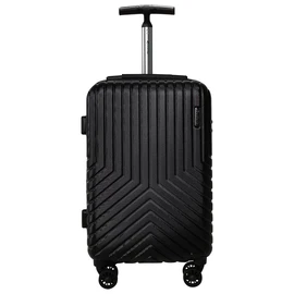 Valise cabine rigide noire Wavy Pop 55x35x20cm