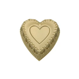 Moule coeur 31cm en fonte d'aluminium doré