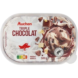 Glace triple chocolat (500g)