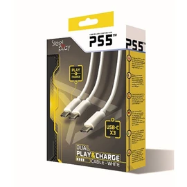 Câble Dual Play & Charge Blanc PS5