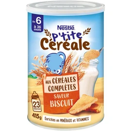 P'tite céréale aux céréales complètes biscuit en poudre dès 6 mois (415g)