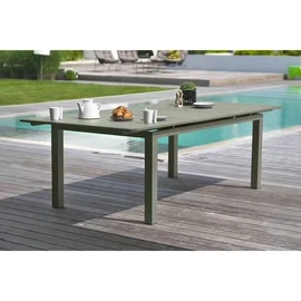 Table de jardin - 8/10 places - Aluminium - Kaki - MIAMI