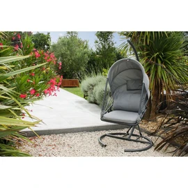 Balancelle de jardin - Coussins gris - LACANAU