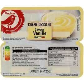 Crème dessert saveur vanille (4x125g)