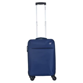 Valise cabine souple 55cm 4 roues FLYLINE - bleu foncé