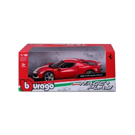 Voiture 296 GTB échelle 1/18ème  - Rouge et Blanche