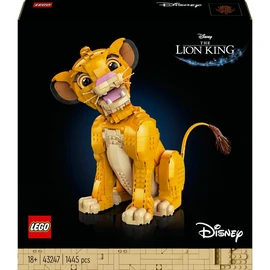 Disney 43247 - Simba, le Jeune Roi Lion, Set de Construction pour Adultes, Figurine d'Animal Collector, Activité Relaxante et Créative