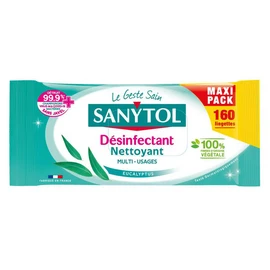 Lingettes désinfectantes multi-usages (x160)