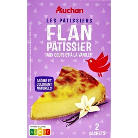 Préparation pour flan pâtissier aux oeufs et à la vanille (2x360g)