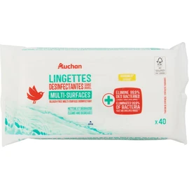 Lingettes désinfectantes sans javel (x40)