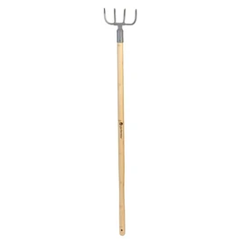 Croc à Fumier - 4 Dents - Manche Bois - 130Cm