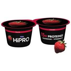 Yaourt protéiné saveur fraise 0% MG (2x160g)
