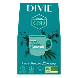 Infusion trois menthes et chanvre bio (44g)