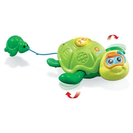 Maman tortue et son bébé nageur