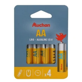 Lot de 4 piles alcaline standard AA