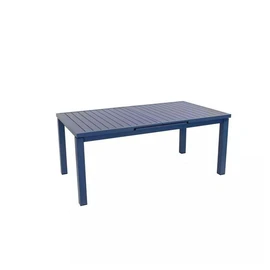Table de jardin extensible - 8/10 places - Aluminium - Gris bleuté - SANTORIN