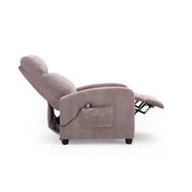 Fauteuil inclinable massant et chauffant RELAX9 COT - Taupe