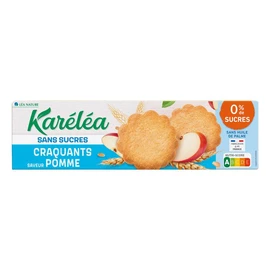 Biscuits saveur pomme sans sucres sans huile de palme (132g)