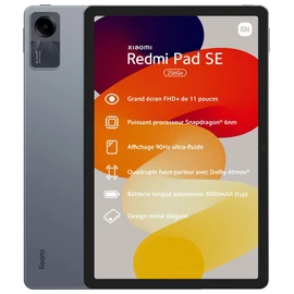 Tablette Tactile RedmiPad SE 8Go 256Go - Gris