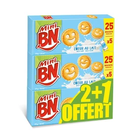 Mini biscuits coeur au lait (3x175g)