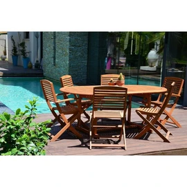 Table de jardin extensible - Teck - SALISBURGO