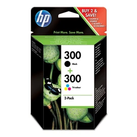 300 Pack de 2 Cartouches d'encre Noir et Trois Couleurs Authentiques (CN637EE)
