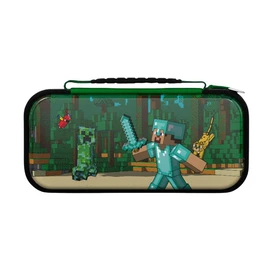 Etui de voyage Glow Realmz Minecraft Forest Battle pour Nintendo Switch