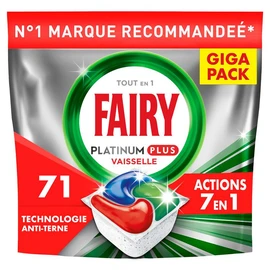 Lave vaisselle platinum plus technologie anti terne (x71)