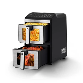 Double friteuse à air verticale AIRFLOW11 - Noir