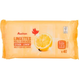 Lingettes multi-surfaces saveur citron (x40)