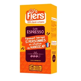 Capsules de café Espresso pur arabica goût corsé intensité 3 compatibles Nespresso (50g)