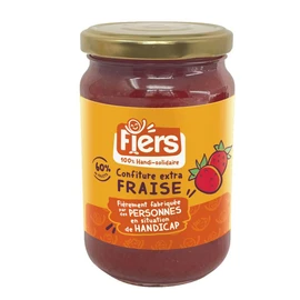 Confiture extra fraise 60% de fruits (350g)
