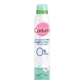 Déodorant spray 48h 0% alcool argil'protect fraîcheur coton (200ml)